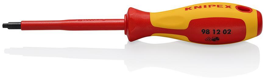 Skrutkovac KNIPEX 98 12 02, 210 mm, R2, srkutky Robertson, VDE 1000V