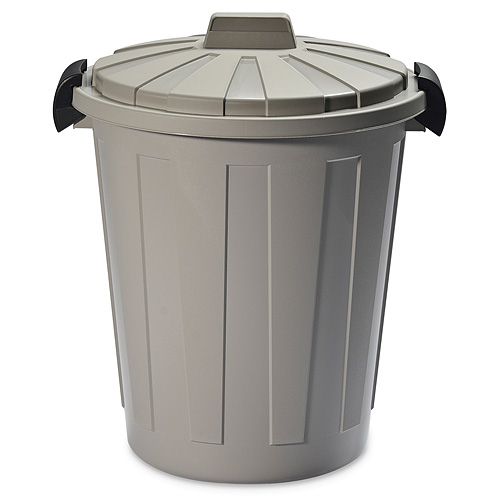 Kôš DEAhome Ladybin 60 lit, šedý, na odpad