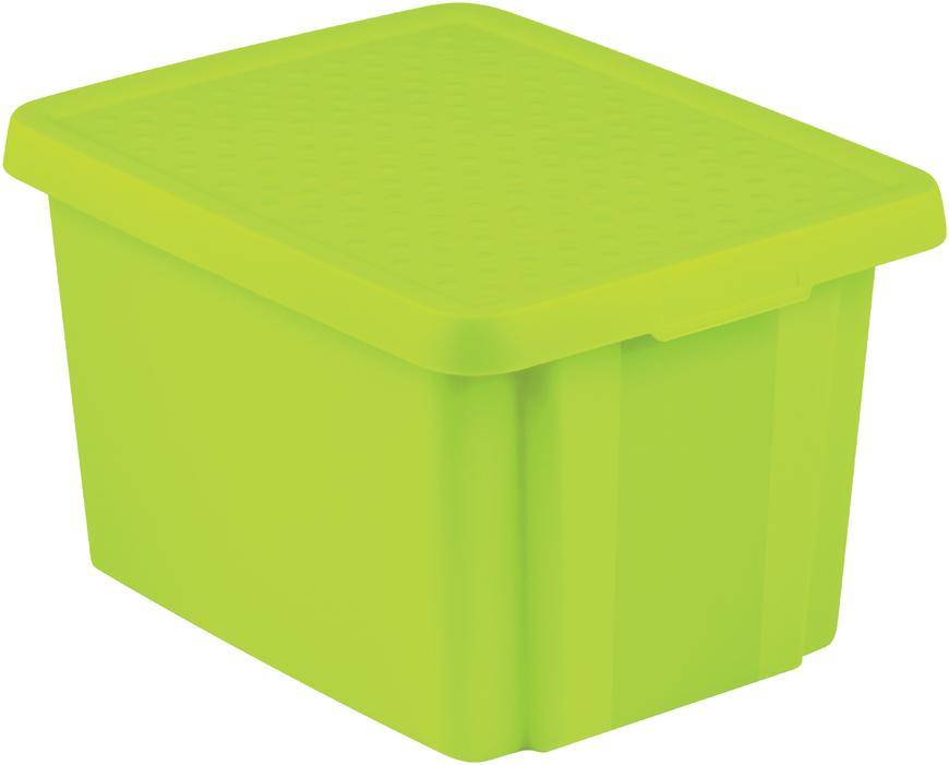 Box Curver® ESSENTIALS 26L, s vekom, zelený, 44x34x27 cm