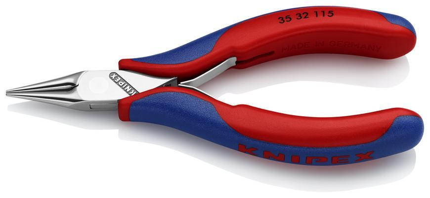 Klieste KNIPEX 35 32 115, 115mm, gulate, rovne, spicate celuste, pre elektroniku