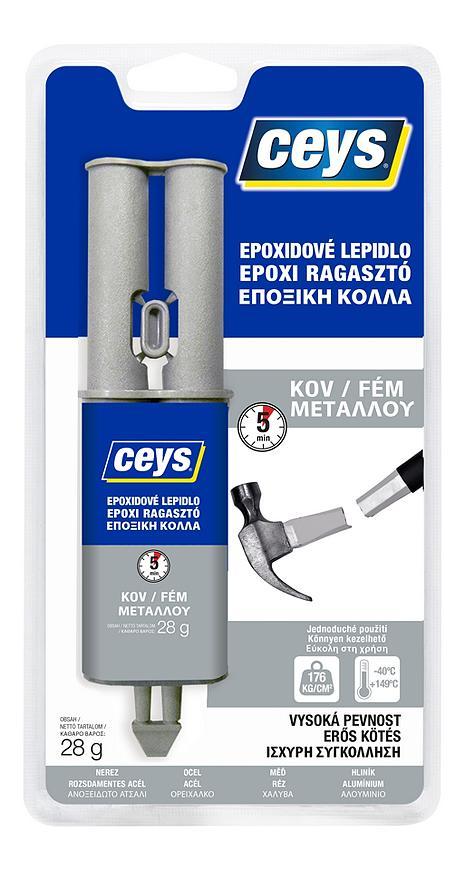 Lepidlo Ceys EPOXICEYS na kov, striekačka, 28 g