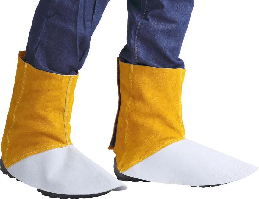 Gamaše Strend Pro Industrial, na zváranie, návleky, kožené, 15 cm, pár 2ks