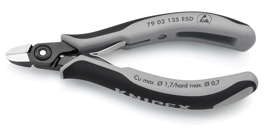 Klieste KNIPEX 79 02 125 ESD, 125 mm, stipacie, bocne, precizne, elektronika