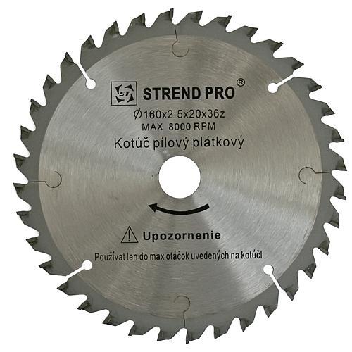 Kotúč Strend Pro SuperSaw NWC 160x2,5x20 36T, na drevo, pílový, SK plátky