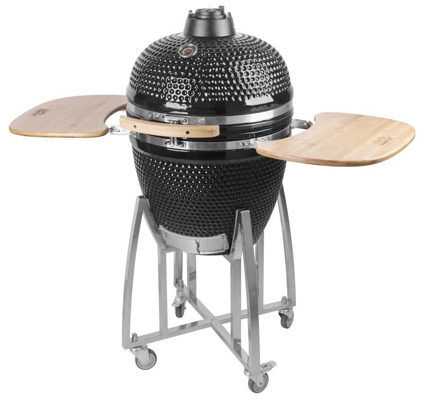 Gril Strend Pro Kamado Egg 21", 46,7 cm - čierny (130x73x122 cm)