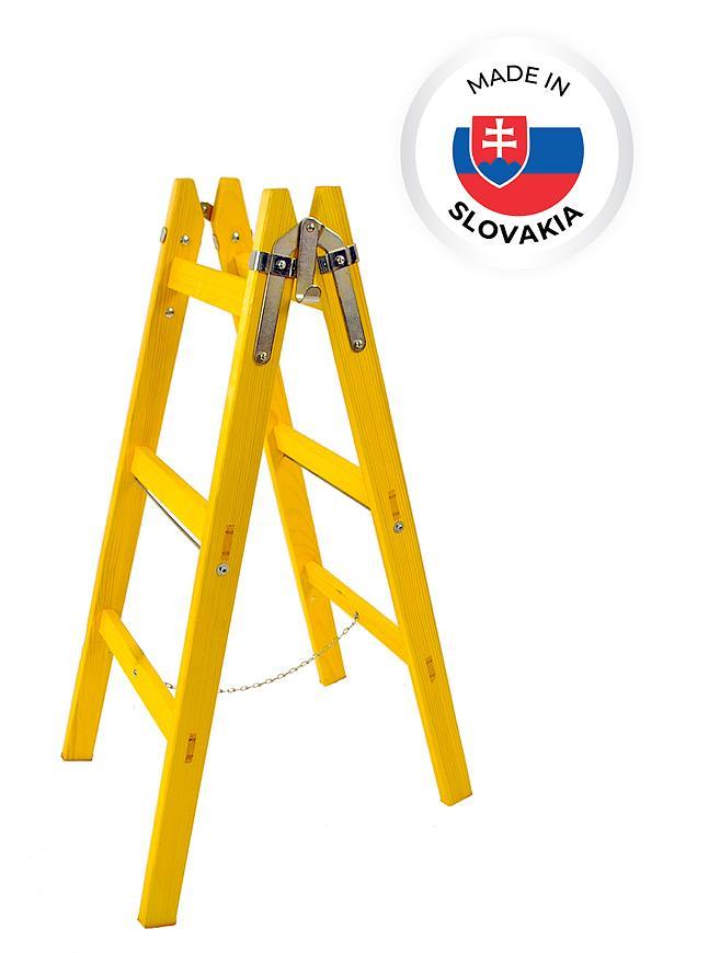 Rebrík DRD MA 9 priečkový, 299 cm, maliarsky, drevený