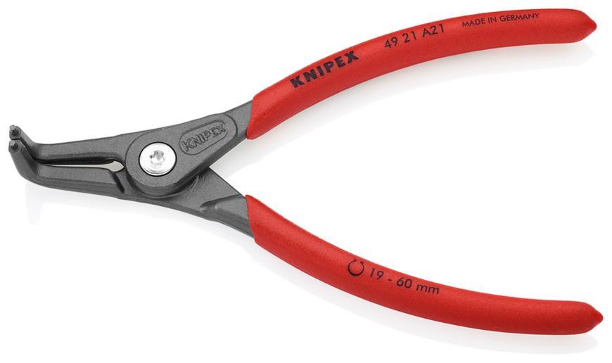 Klieste KNIPEX 49 21 A21, 19-60 mm, zahnute 90st, precizne, na vonk. kruzky
