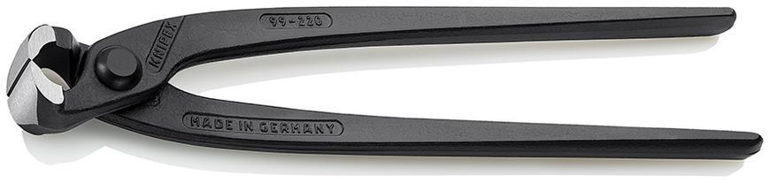 Klieste KNIPEX 99 00 220, 220 mm, armovacie, cierne, rucka bez povlaku