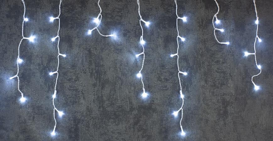 Reťaz MagicHome Vianoce Icicle, 800 LED studená biela, cencúľová, jednoduché svi