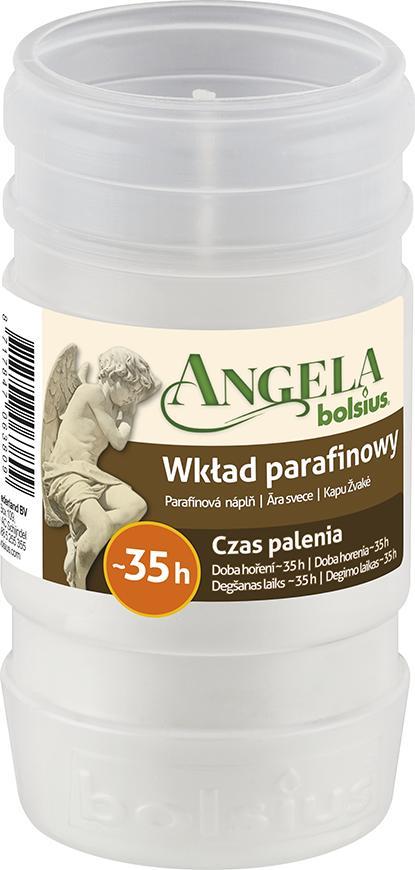 Náplň bolsius Angela Light biela, 35 h, 117 g, 57x110 mm, parafín