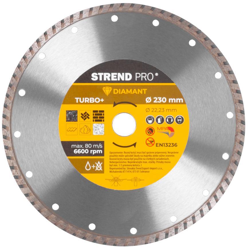 Kotúč Strend Pro 521C, 230 mm, diamantový, Turbo +