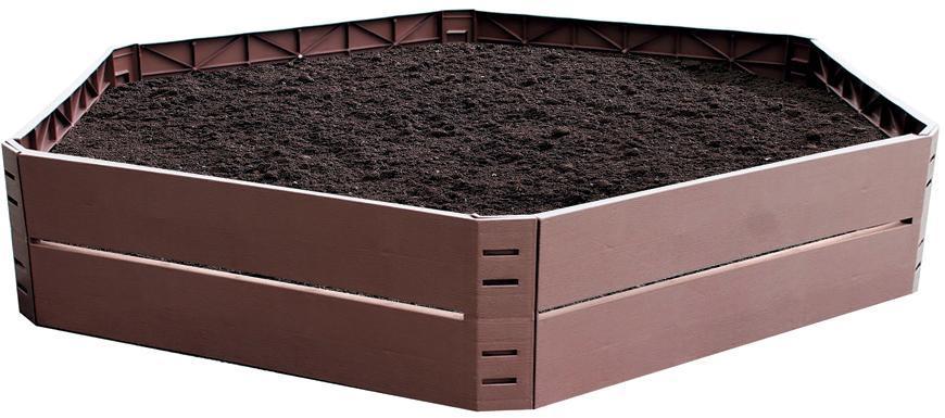 2. TRIEDA Záhon Strend Pro RB083, 132x25 cm, 250 lit., PP, 6-dielny, vyvýšený