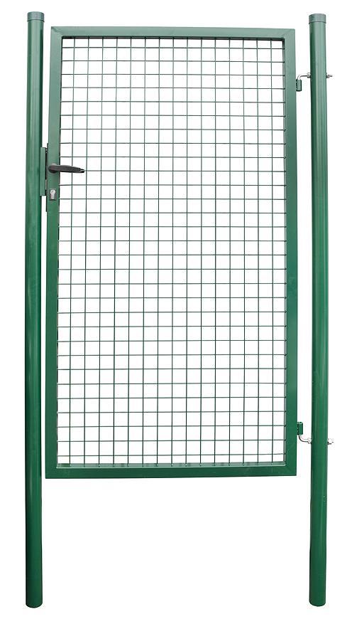 Brána Strend Pro METALTEC ECO, 1000/1600/50x50 mm, zelená, jednokrídlová, záhradná, ZN+PVC, RAL6005