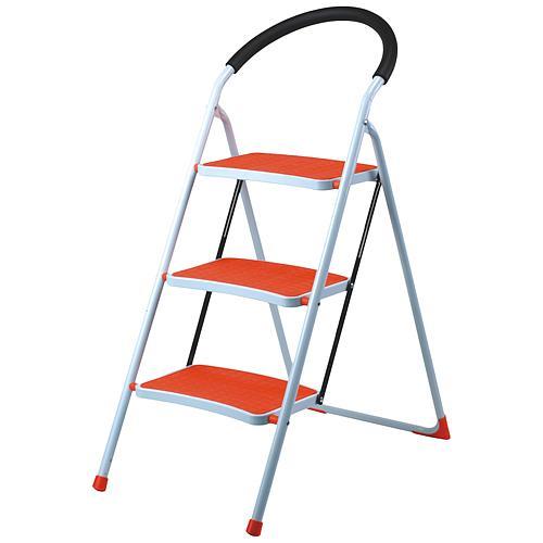 Schodíky 3 stup, nosn. 150 kg, oranžové