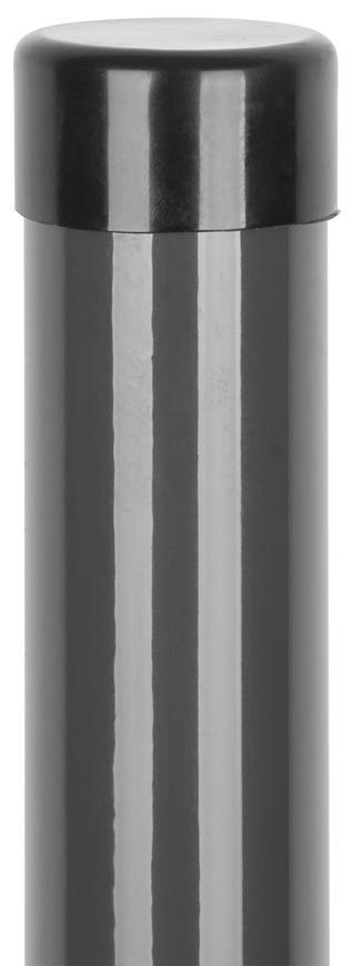 2. TRIEDA Stĺpik Strend Pro METALTEC, 75/2400 mm, antracit, okrúhly, čiapočka, Zn+PVC, RAL7016