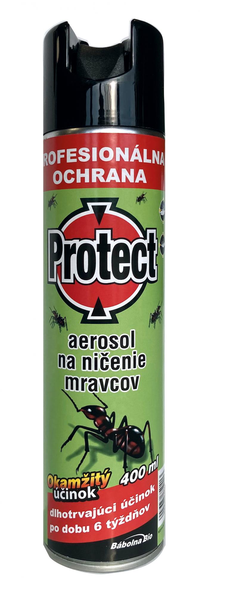 Sprej PROTECT, aerosol,  na ničenie mravcov, 400ml,