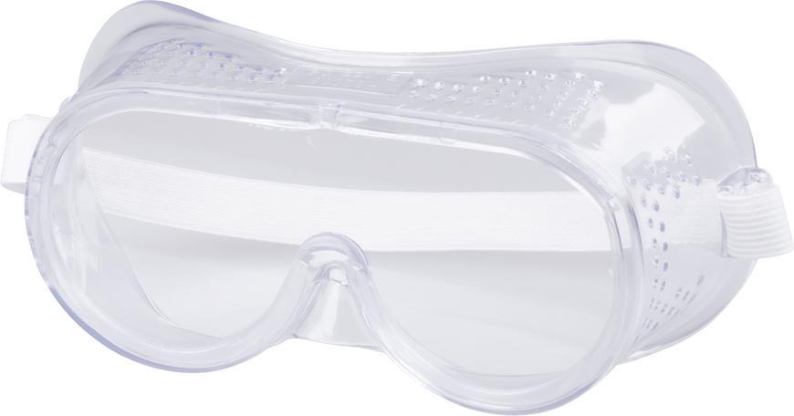 Okuliare Safetyco B208, číre, ochranné, uzavreté, s vetraním