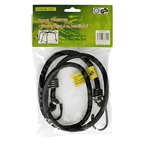 Guma upnacia Strend Pro LB341, 8 mm, 1x 100 cm, s oceovmi hikmi