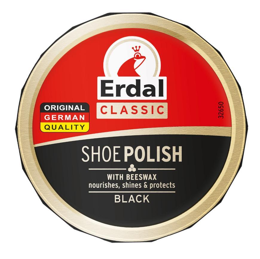 Krém Erdal, na obuv, čierny, 55 ml
