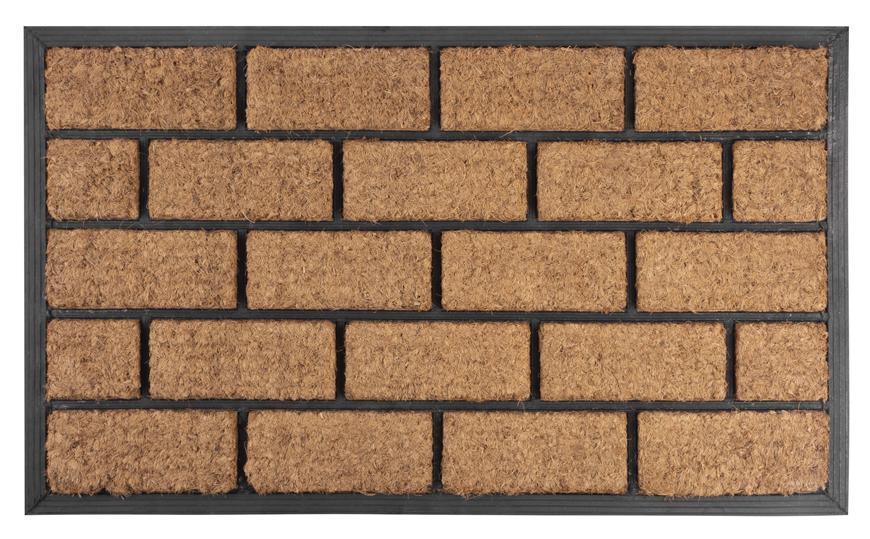 Rohozka MagicHome RBC 124, Brickwall, 45x75 cm, guma/kokos