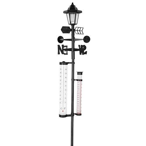 Meteostanica SWS29, 158 cm, zrážkomer, teplomer, solárna lampa, smer vetra