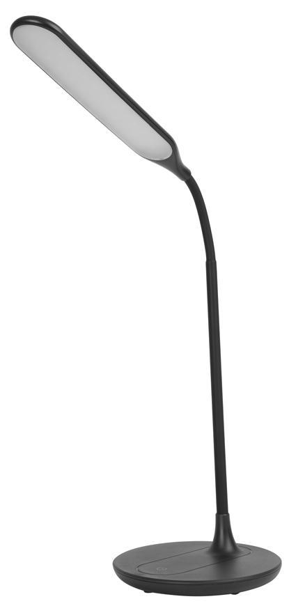 Lampa LED, stolná, stmievateľná, čierna, 6 W, 4500 K
