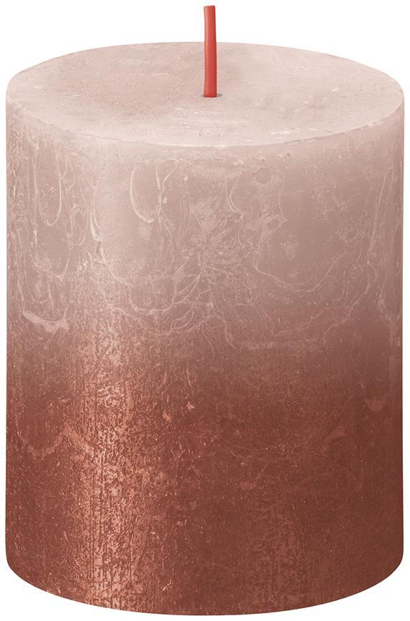 Sviečka bolsius Rustic, Vianočná, Sunset Misty Pink+ Amber, 80/68 mm