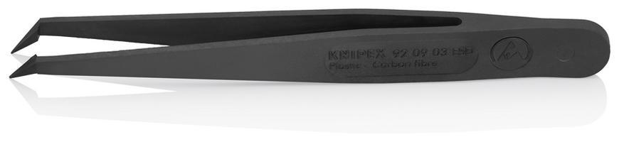 Pinzeta KNIPEX 92 09 03 ESD, 110 mm, plastova, rovna