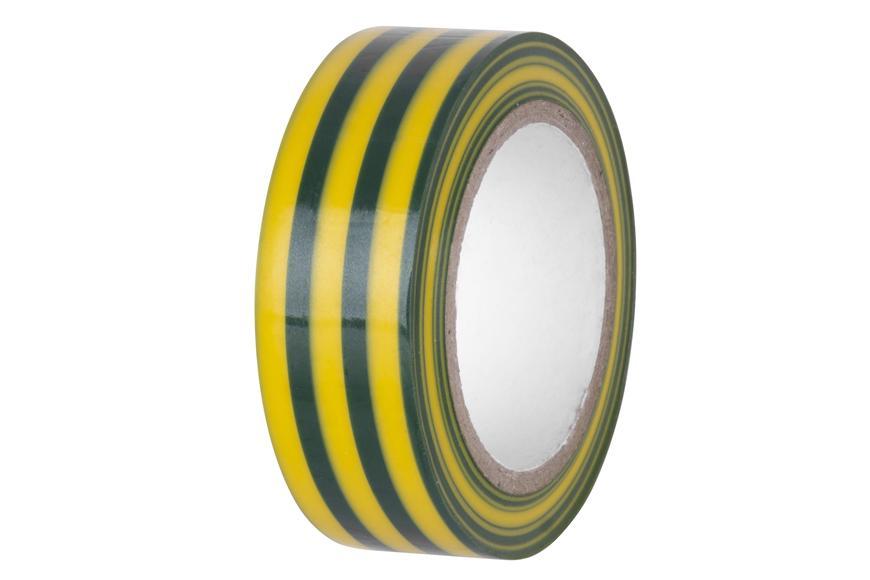 Páska E130YGR, zelenožltá, izolačná, lepiaca, 19 mm, L-10 m, PVC