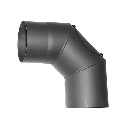 Koleno HS.CO 090/150/1,5 mm, s čistiacim otvorom, dymovod, dymové kominové kolen
