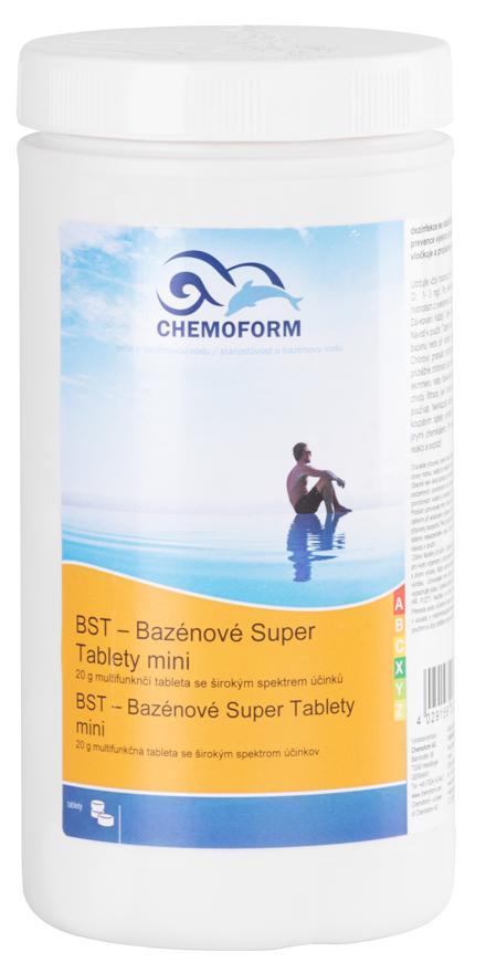 Tablety Chemoform 8601, 20 g, multifunkčné, pomalorozpustné, bal. 1 kg