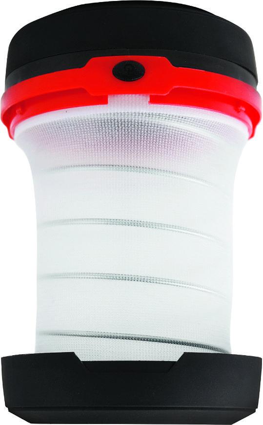Lampa Strend Pro Camping, skladacia, kempingové svietidlo, 3xAA, červená, 8.5x5/13 cm
