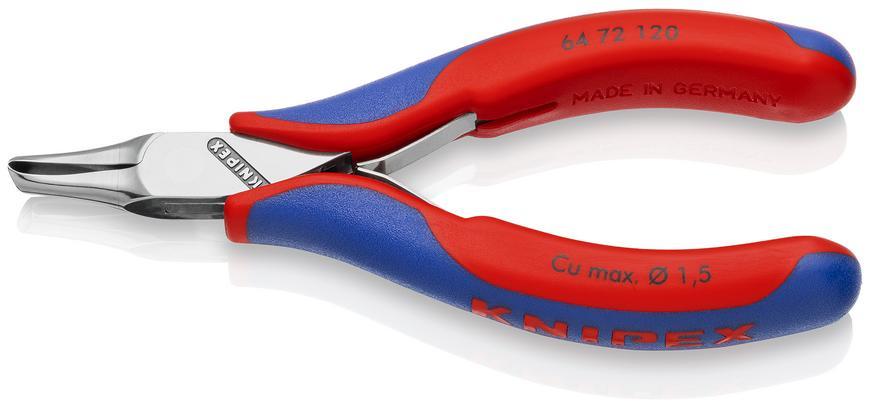 Klieste KNIPEX 64 72 120, 120 mm, stipacie, sikmy mini brit, 35st, pre elektroniku