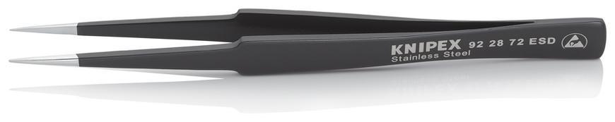 Pinzeta KNIPEX 92 28 72 ESD, 130 mm, univerzalna, rovna, ESD
