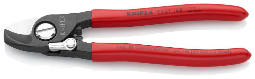 Noznice kablove KNIPEX 95 21 165 SB, 165 mm, do 15mm/50mm2