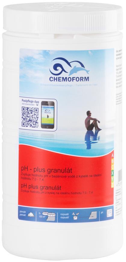 Prípravok do bazéna Chemoform 0802, pH plus, 1 kg