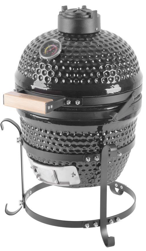 Gril Strend Pro Kamado Egg 13", 27 cm - čierny (35x40,5x55 cm)