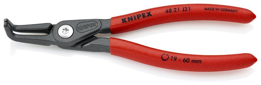Klieste KNIPEX 48 21 J21, 19-60  mm, zahnute 90st, precizne, na vnut. kruzky