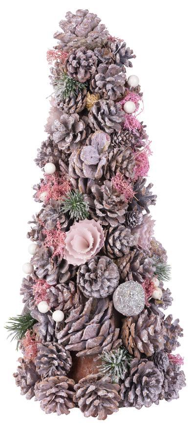 Stromček MagicHome Vianoce, ozdobený, 40 cm