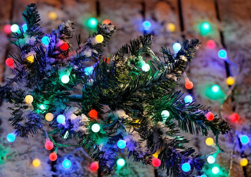 Reťaz MagicHome Vianoce Cherry Balls, 100x LED multicolor, IP44, 8 funkcií, osve