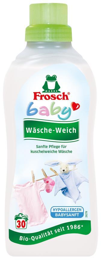 Plákadlo Frosch Baby, hypoalergénne, na dojčenskú a detskú bielizeň, 750 ml