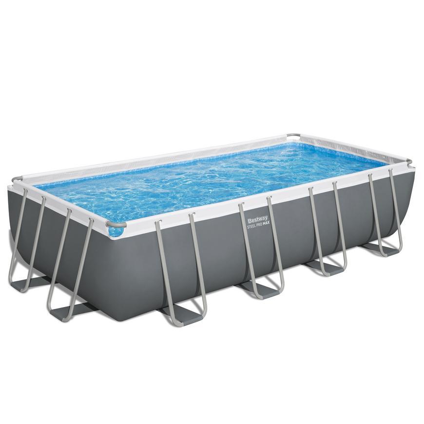 Bazén Bestway® Power Steel™, 56466, piesková filtrácia, rebrík, plachta, 549x274x122 cm
