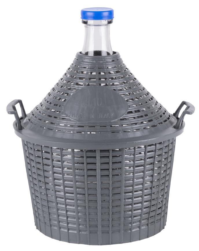 Demižón Strend Pro Cada Inco, sklo/plast, 10 lit, 400x340/245 mm
