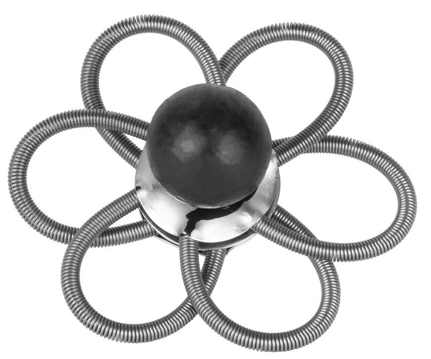 Ružica KOVO.B 200 mm, ružica pružinová, komínová, strojček so závažím, 6 ram, na