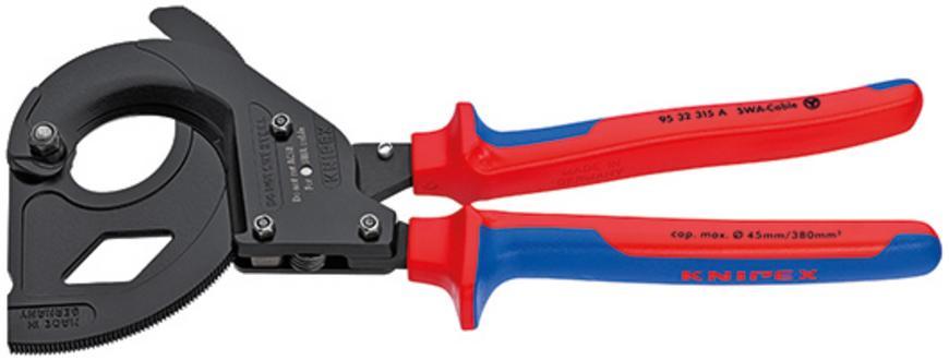 Klieste kablove KNIPEX 95 32 315 A, 315 mm, 45mm/380mm2, so zapadkou