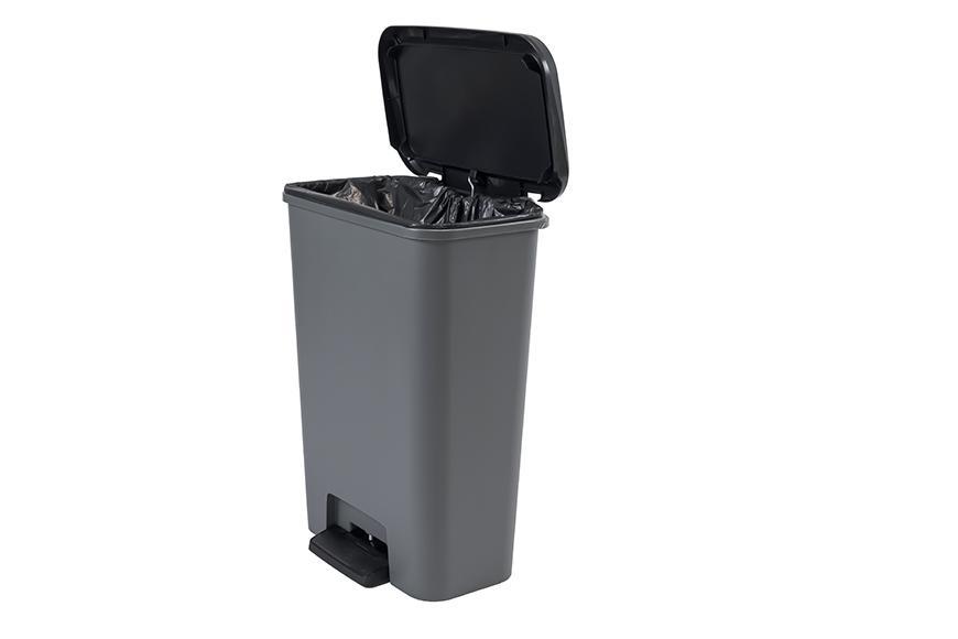 Kôš Curver® COMPATTA BIN, 50L, 29,4x49,6x62 cm, čierny/sivý, na odpadky