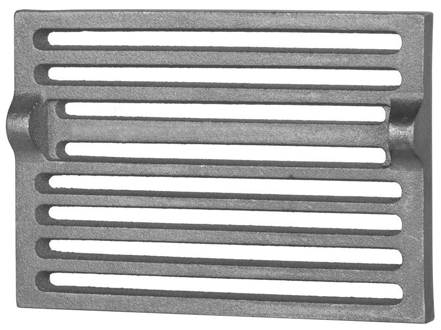 Rošt liatinový 250x170x15 mm, s uškami