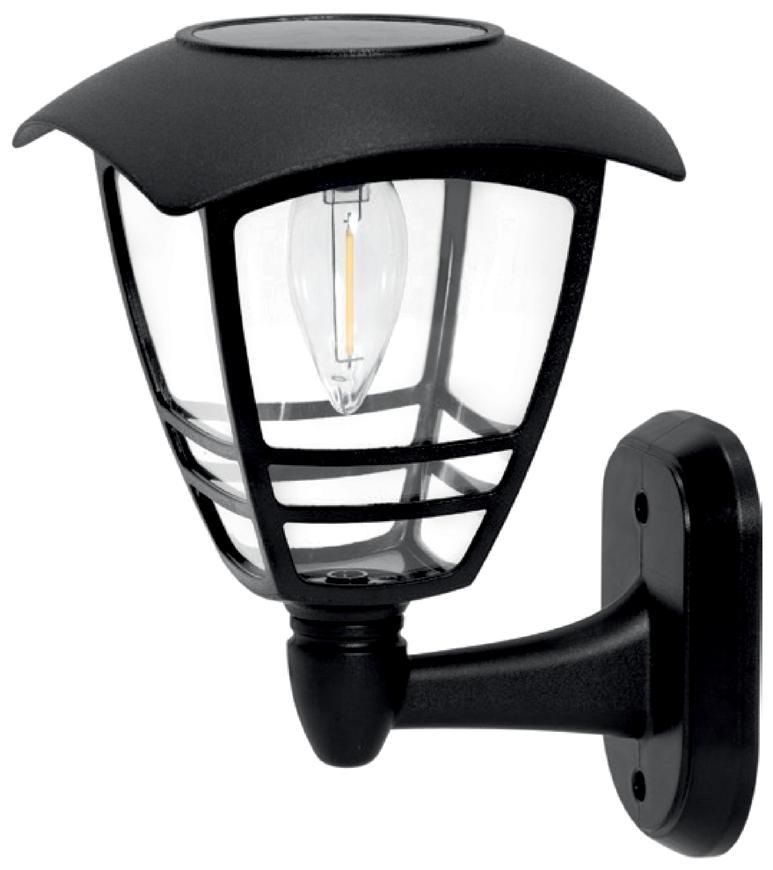 Lampa Strend Pro Garden, solárna, stena/plot, 14x15x21 cm