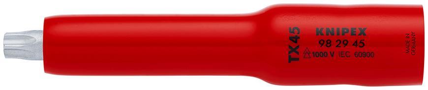 Hlavica KNIPEX 98 29 45, TX45, 3/8", Torx, VDE 1000V