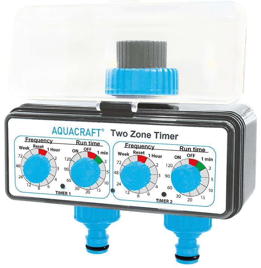 Časovač AQUACRAFT® 290160, 3/4", TwoZone, 2xAA